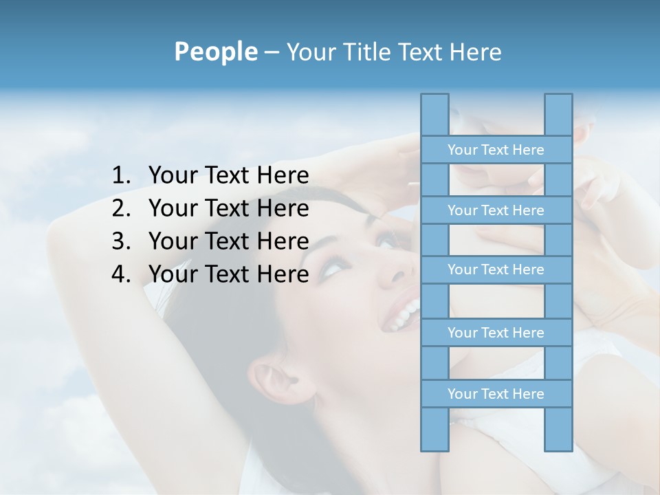 Human Face Baby PowerPoint Template