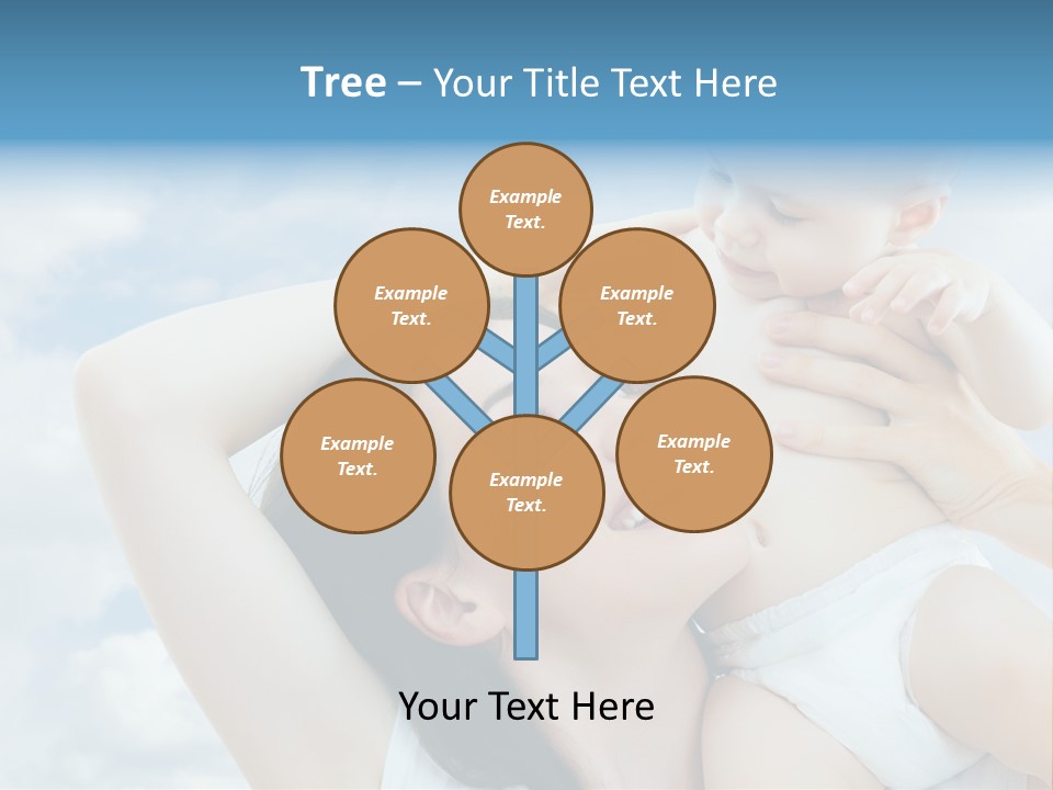 Human Face Baby PowerPoint Template
