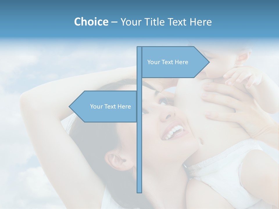 Human Face Baby PowerPoint Template