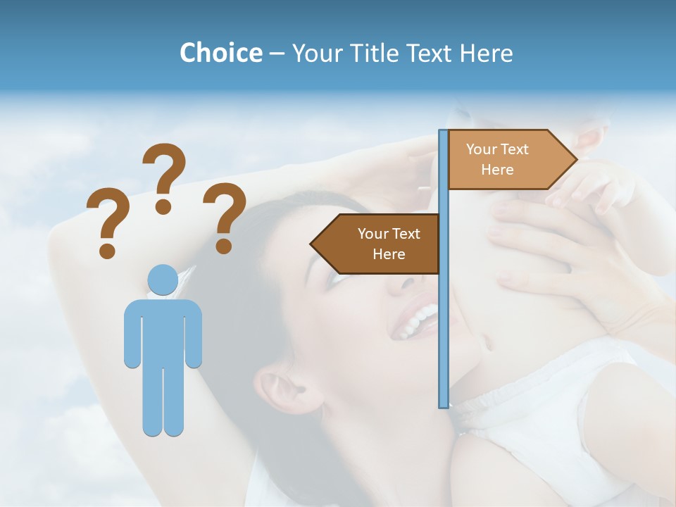 Human Face Baby PowerPoint Template
