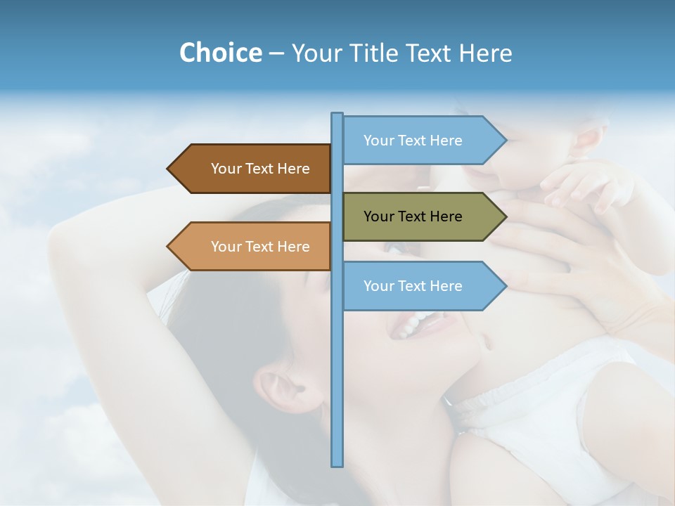 Human Face Baby PowerPoint Template