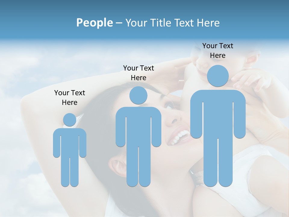 Human Face Baby PowerPoint Template