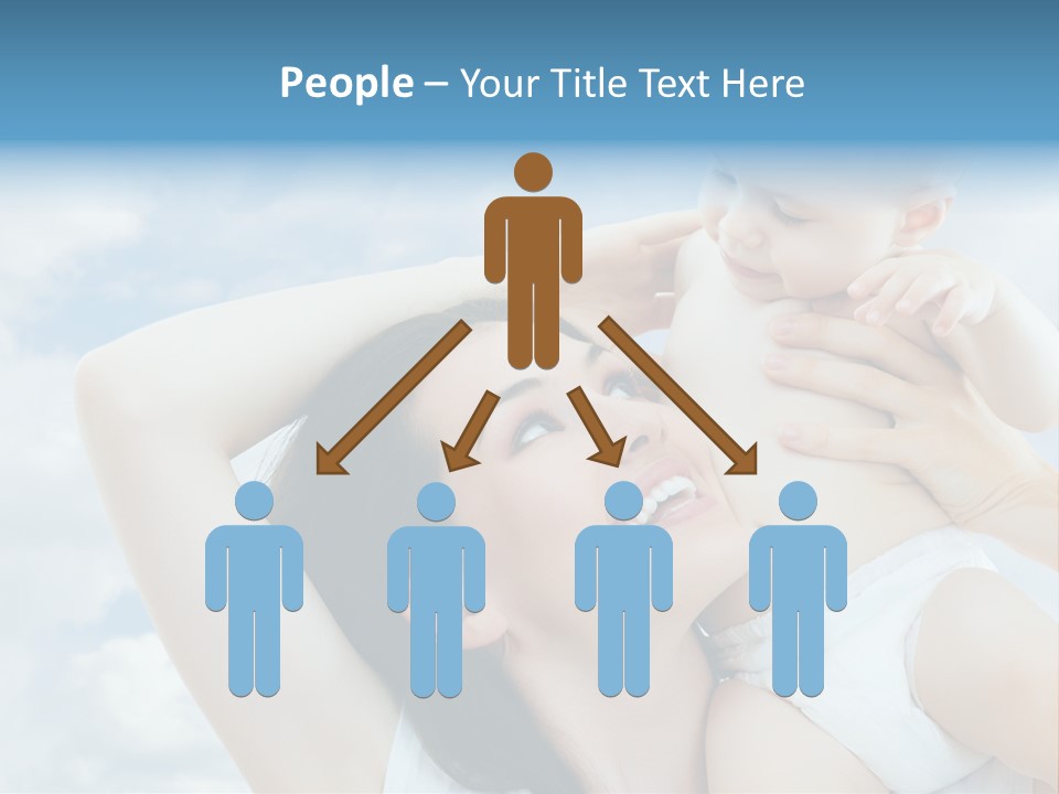 Human Face Baby PowerPoint Template