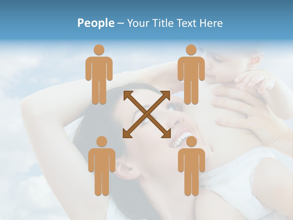 Human Face Baby PowerPoint Template