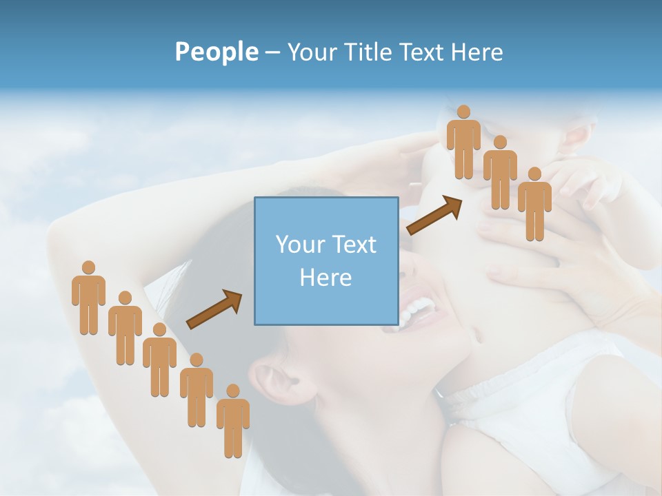 Human Face Baby PowerPoint Template