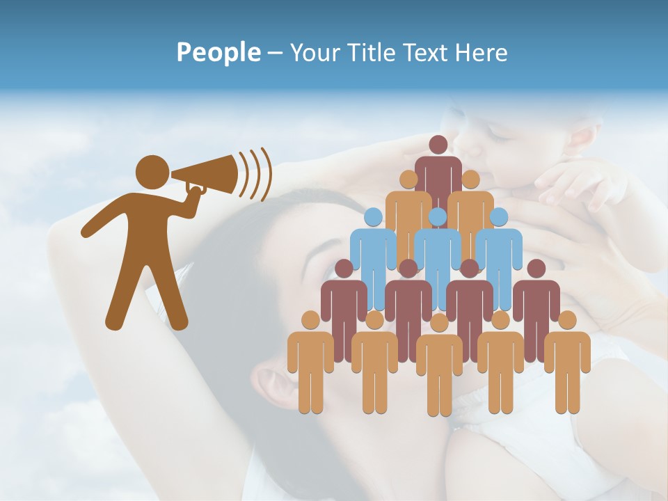 Human Face Baby PowerPoint Template