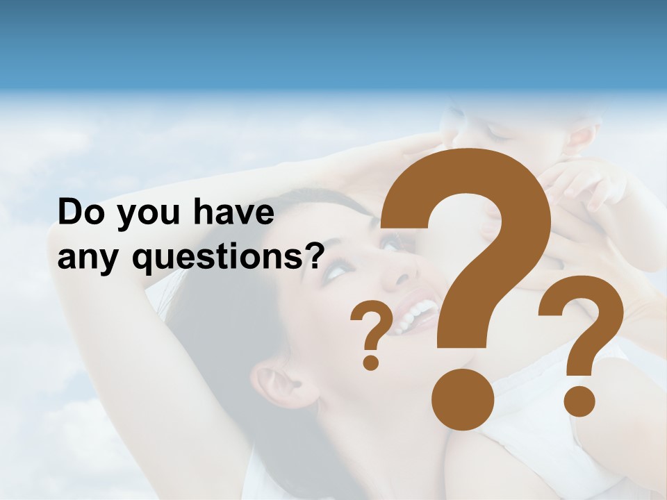 Human Face Baby PowerPoint Template