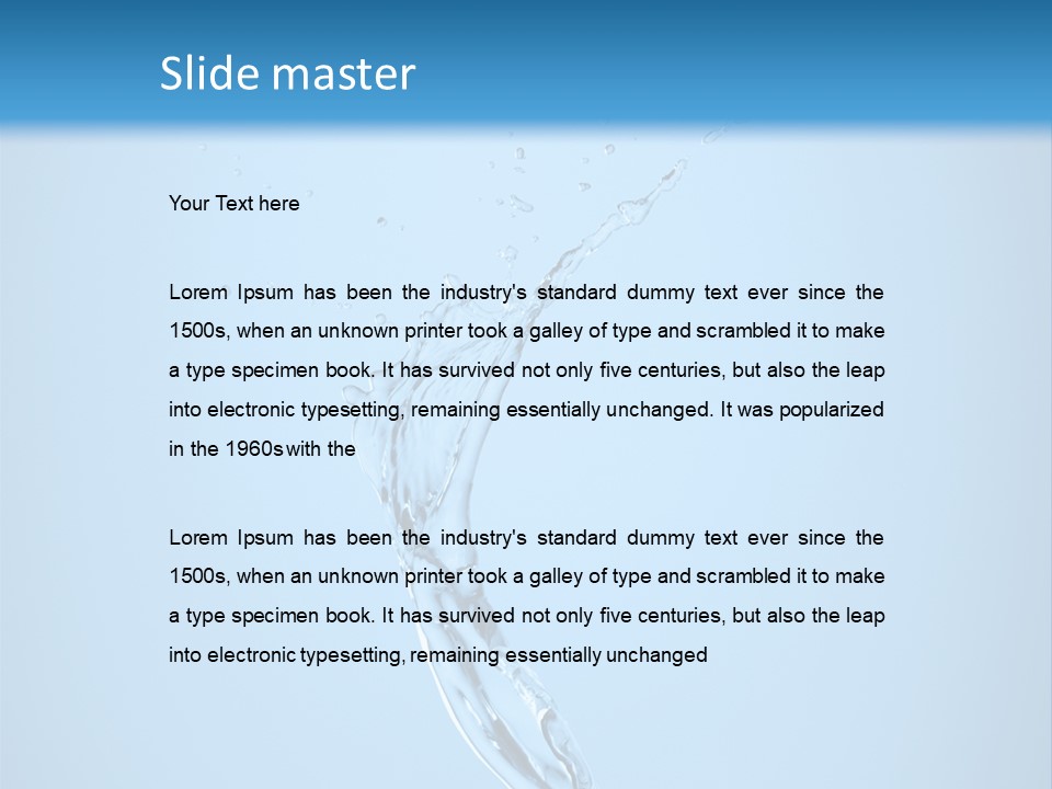 Blue Abstract Design PowerPoint Template