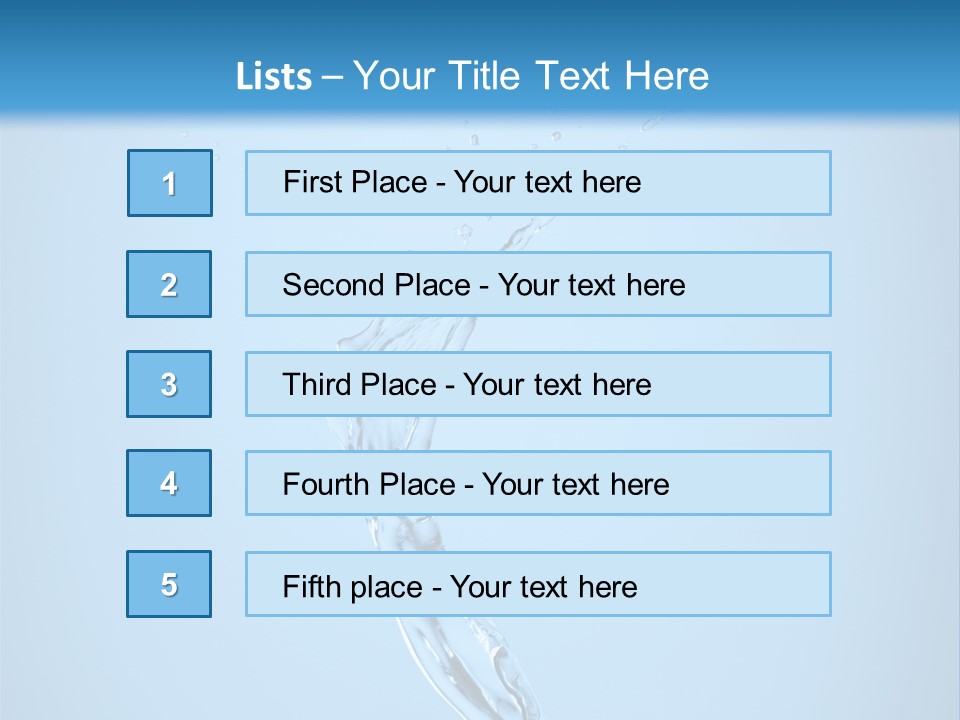 Blue Abstract Design PowerPoint Template