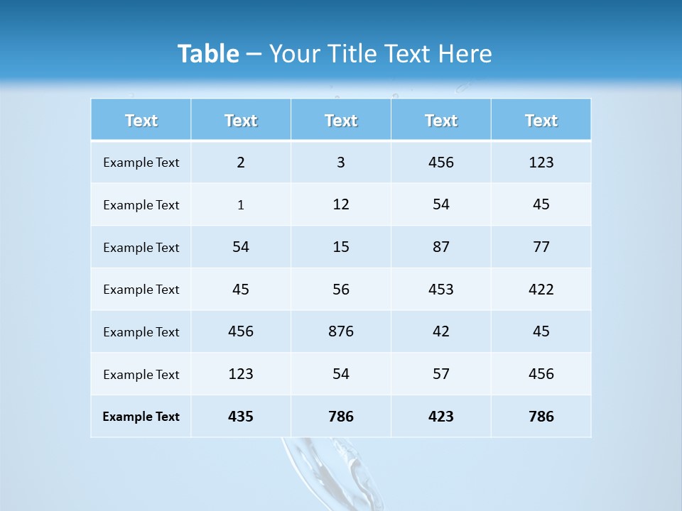 Blue Abstract Design PowerPoint Template