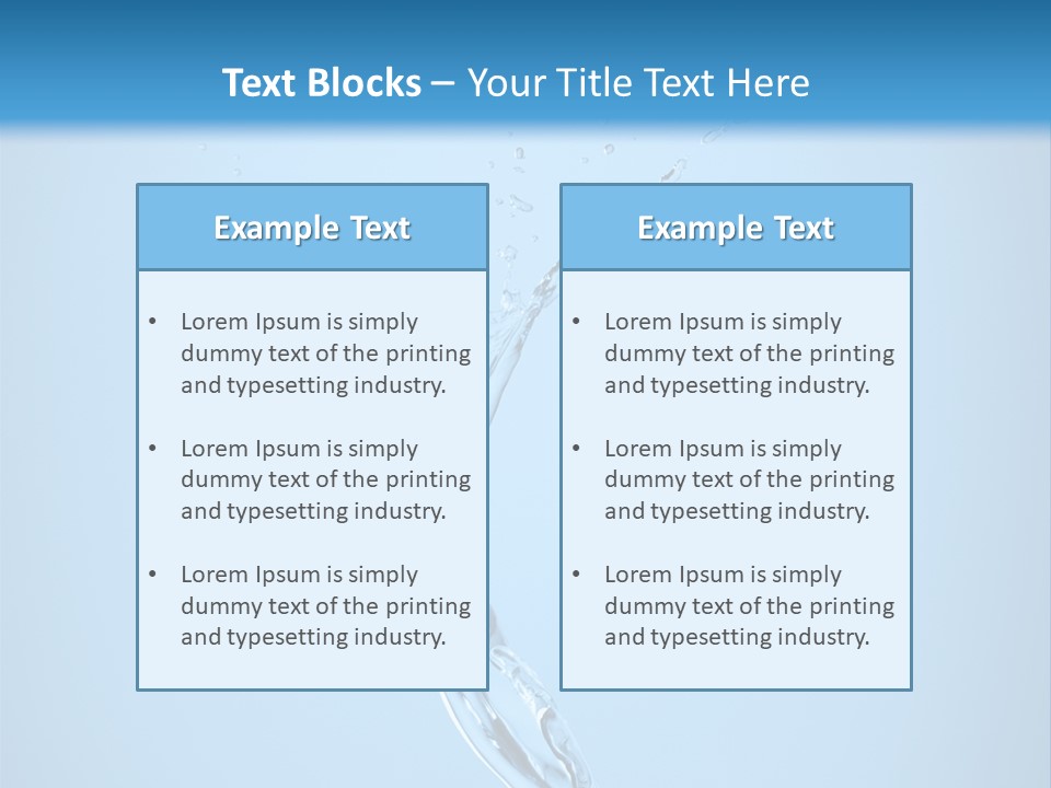 Blue Abstract Design PowerPoint Template