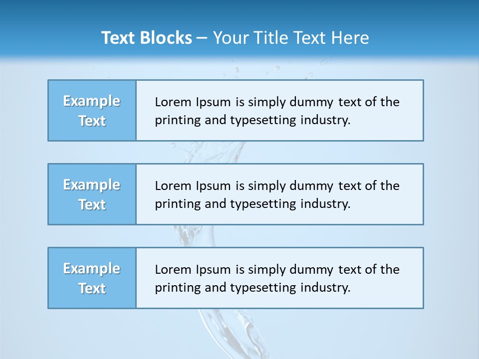 Blue Abstract Design PowerPoint Template