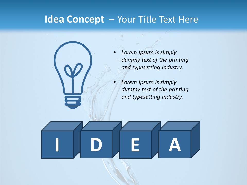 Blue Abstract Design PowerPoint Template