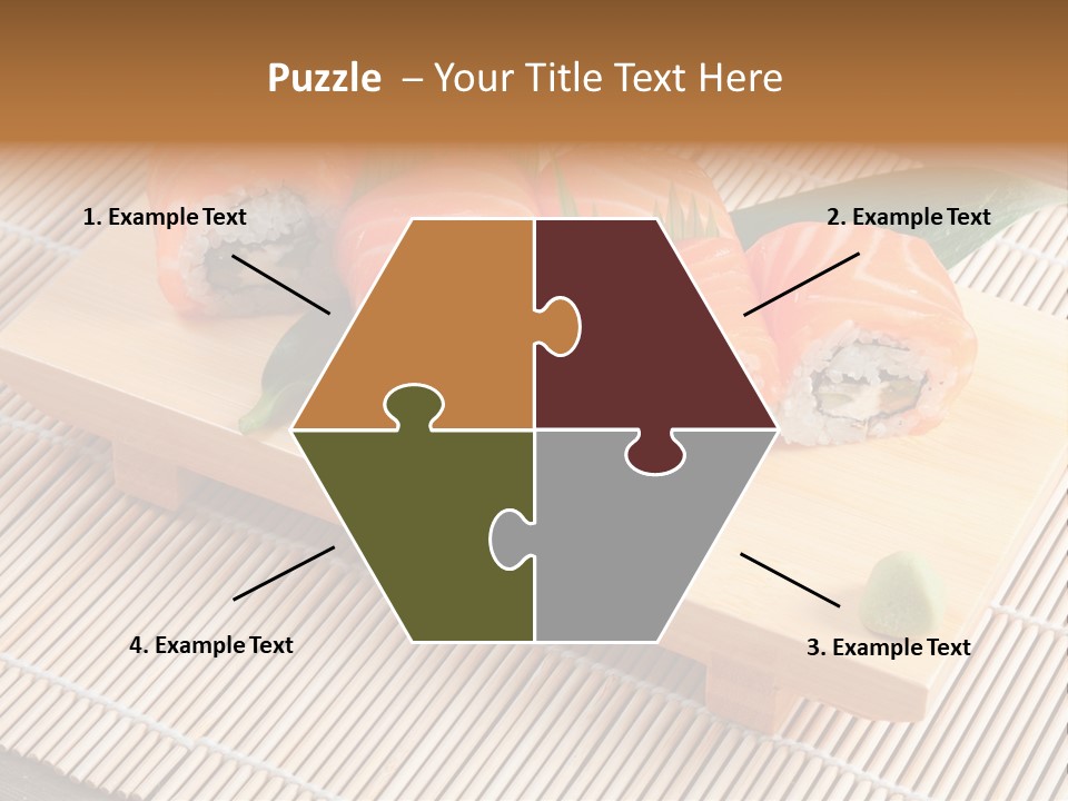 Aromatic Ginger Fish PowerPoint Template