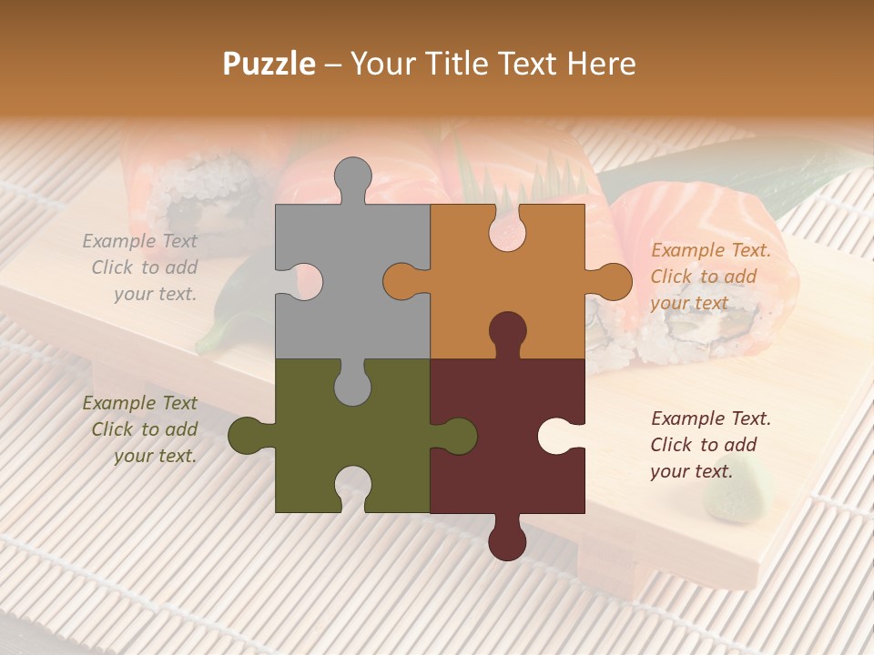 Aromatic Ginger Fish PowerPoint Template