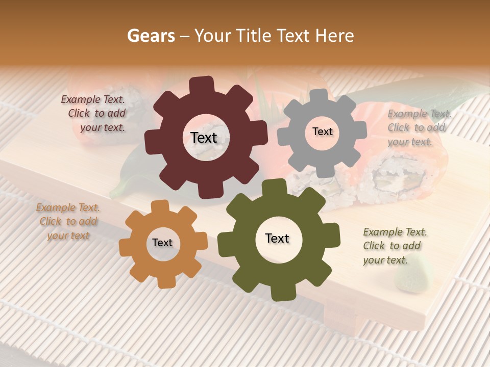 Aromatic Ginger Fish PowerPoint Template