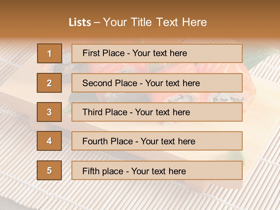 Aromatic Ginger Fish PowerPoint Template