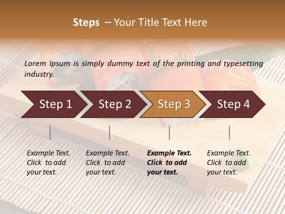 Aromatic Ginger Fish PowerPoint Template