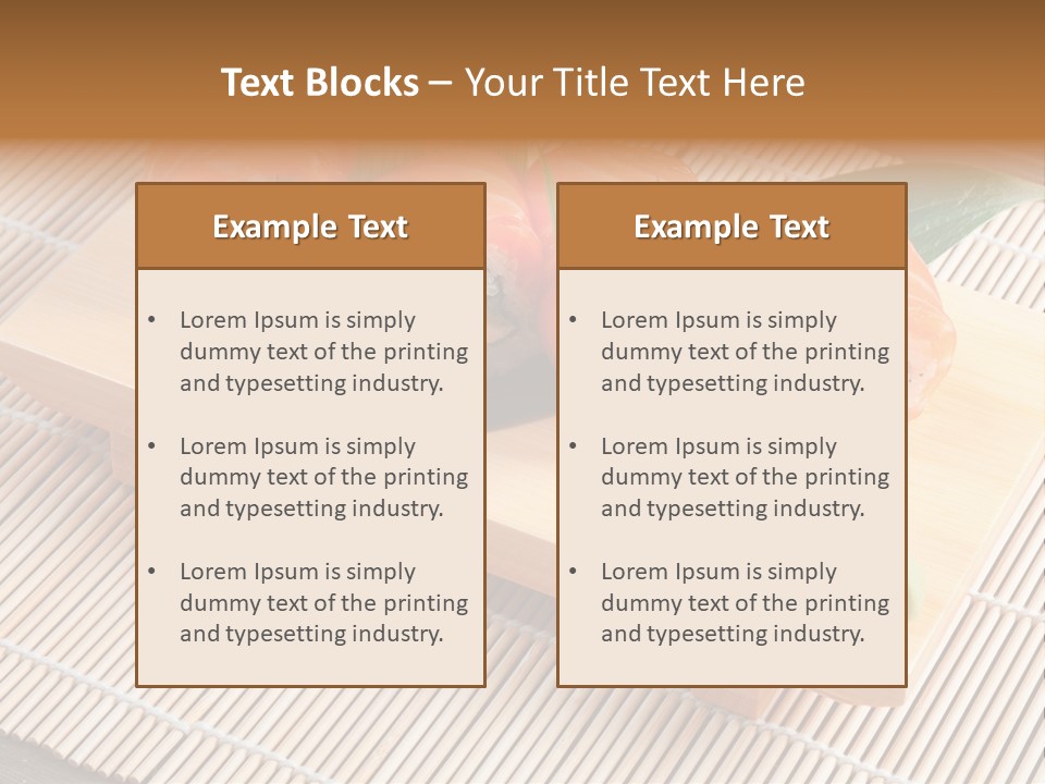 Aromatic Ginger Fish PowerPoint Template