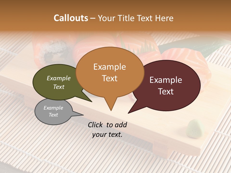 Aromatic Ginger Fish PowerPoint Template