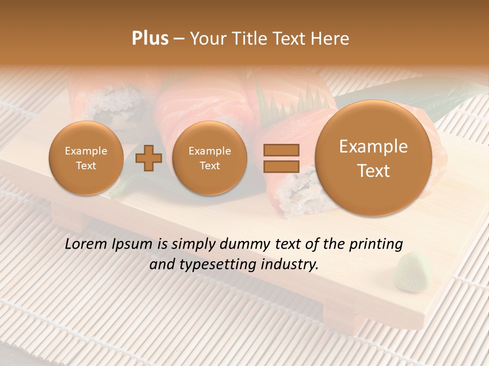 Aromatic Ginger Fish PowerPoint Template