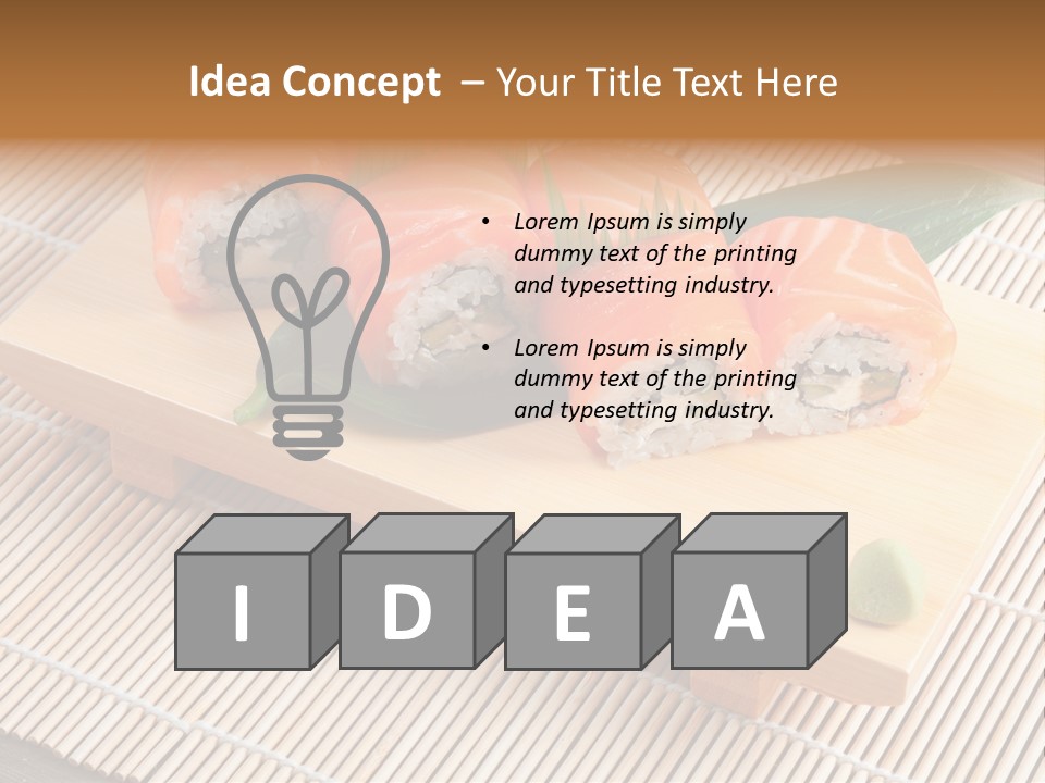 Aromatic Ginger Fish PowerPoint Template