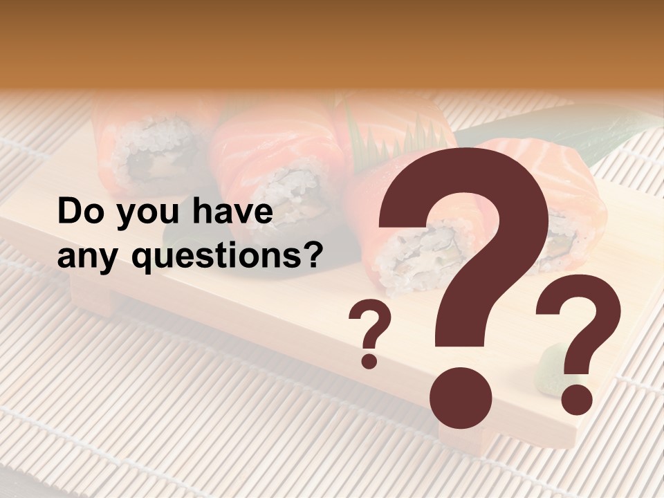 Aromatic Ginger Fish PowerPoint Template