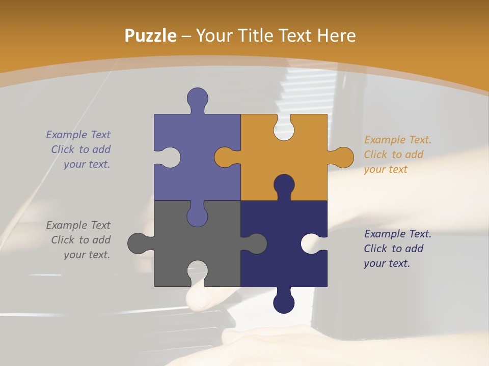 Classical Music Hand Instrument PowerPoint Template
