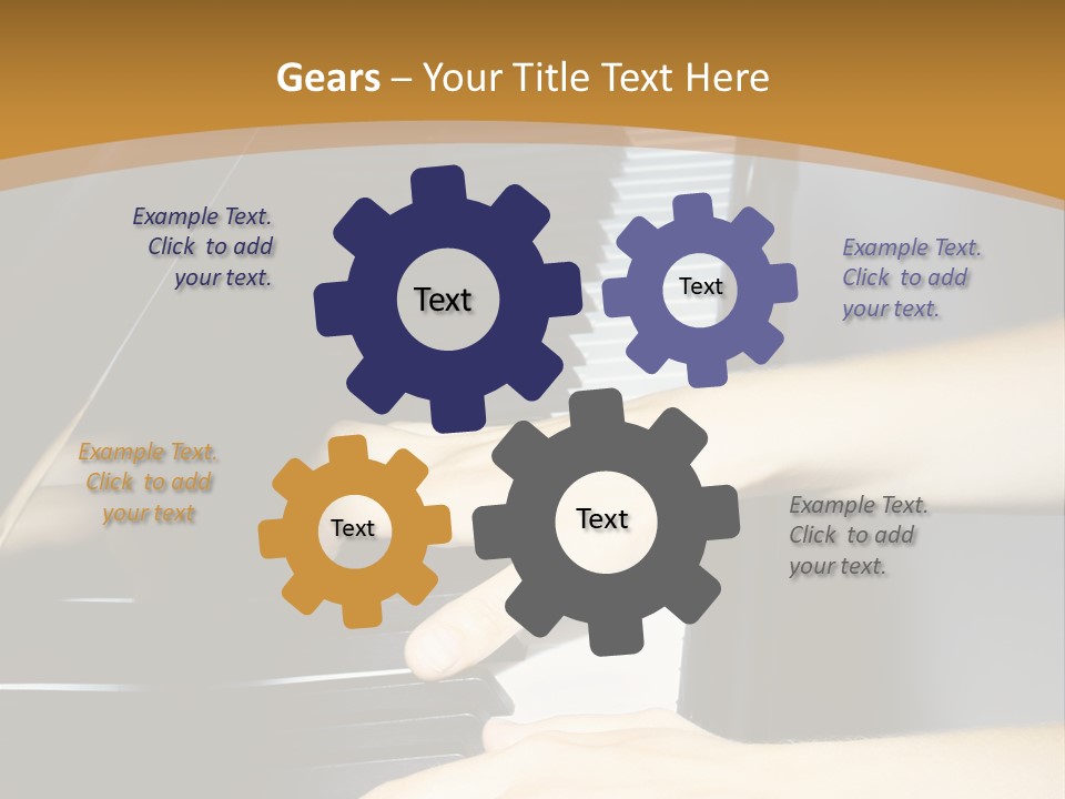 Classical Music Hand Instrument PowerPoint Template