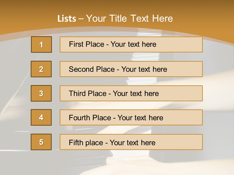 Classical Music Hand Instrument PowerPoint Template