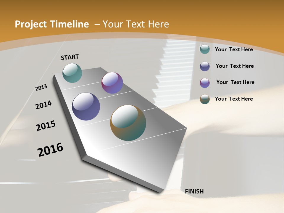 Classical Music Hand Instrument PowerPoint Template