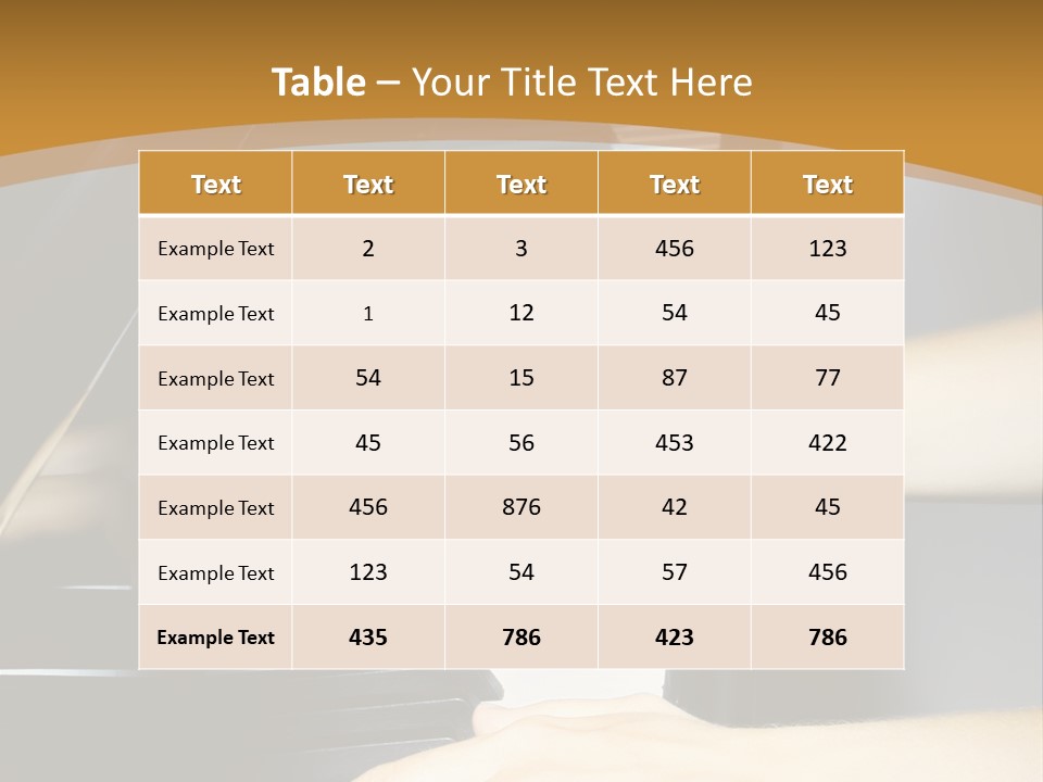 Classical Music Hand Instrument PowerPoint Template