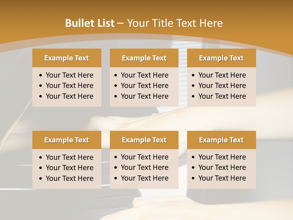 Classical Music Hand Instrument PowerPoint Template