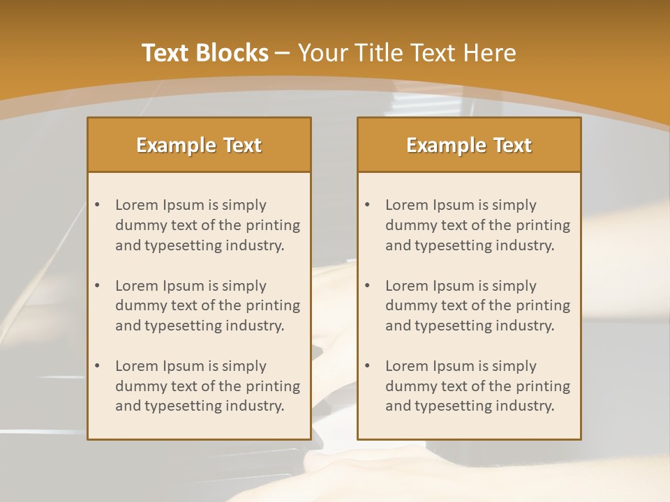 Classical Music Hand Instrument PowerPoint Template