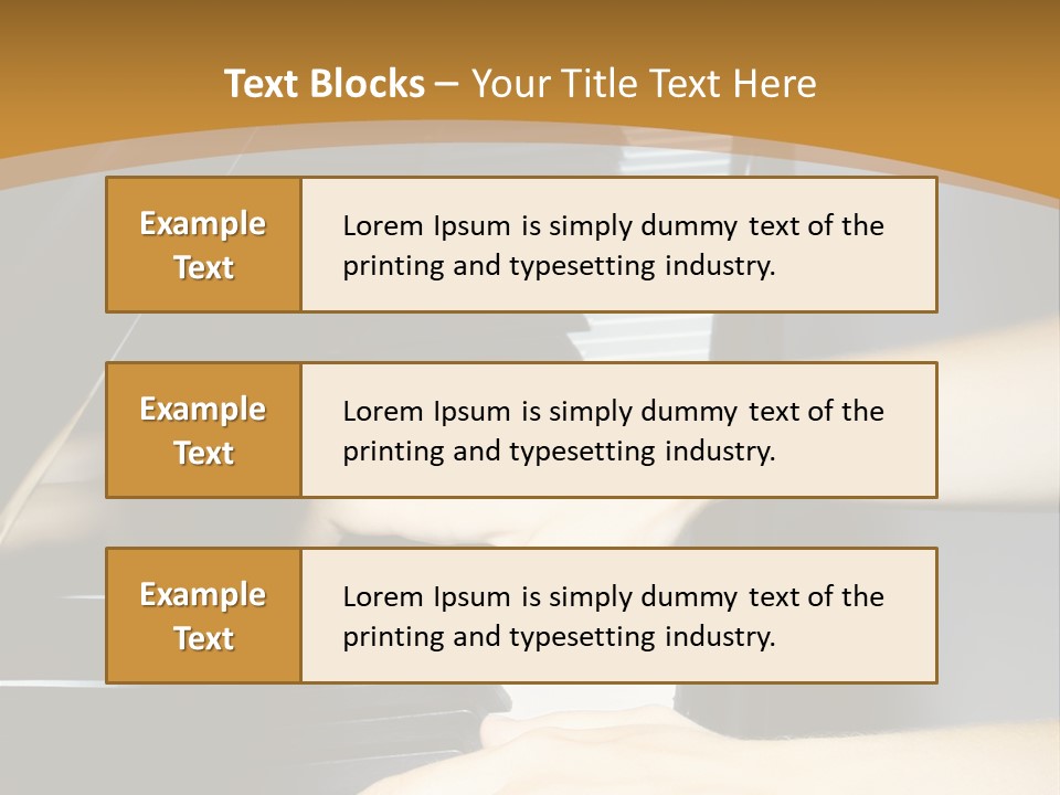 Classical Music Hand Instrument PowerPoint Template