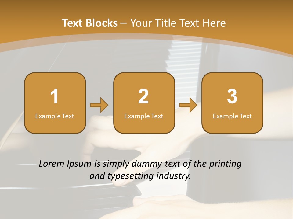 Classical Music Hand Instrument PowerPoint Template