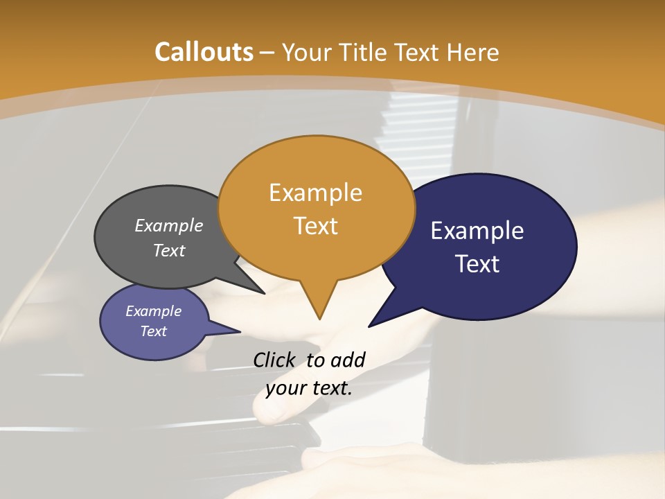 Classical Music Hand Instrument PowerPoint Template