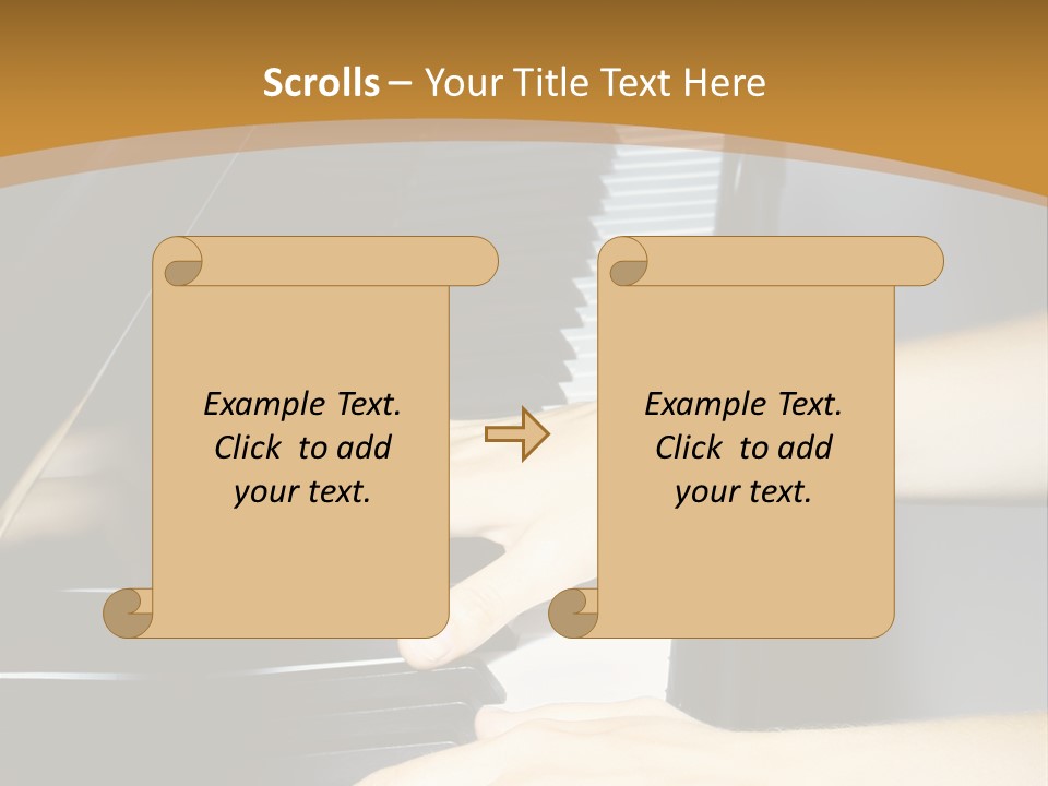 Classical Music Hand Instrument PowerPoint Template