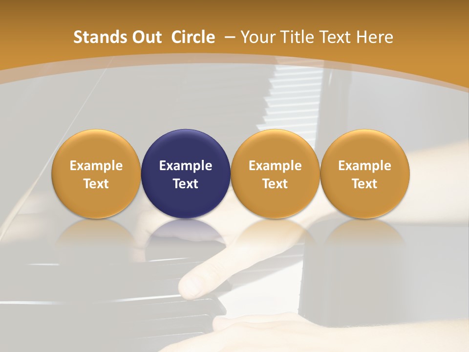 Classical Music Hand Instrument PowerPoint Template