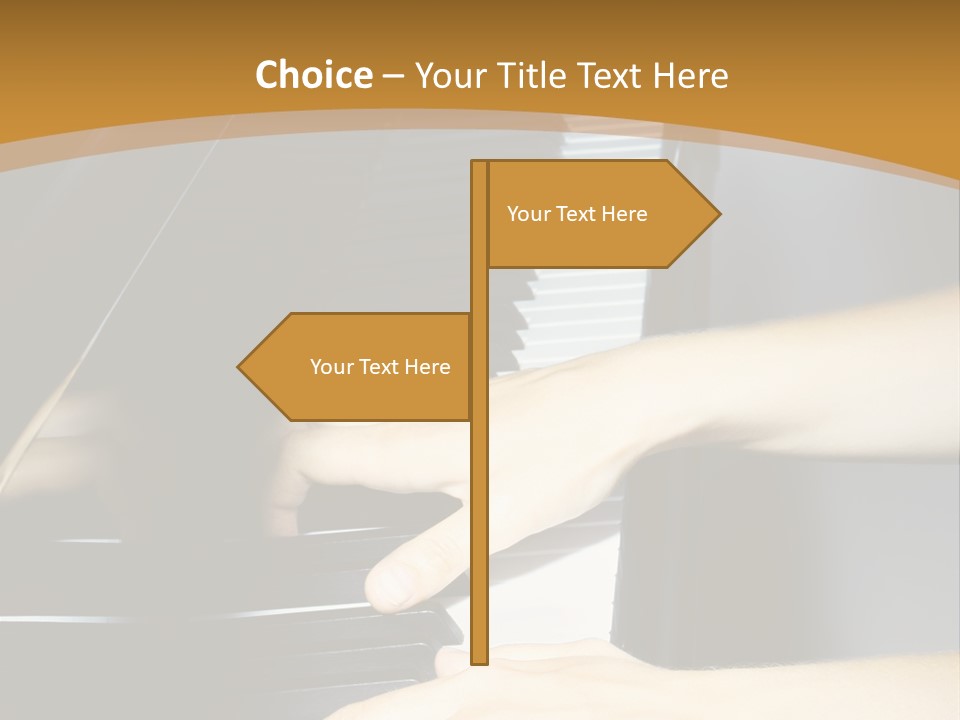 Classical Music Hand Instrument PowerPoint Template