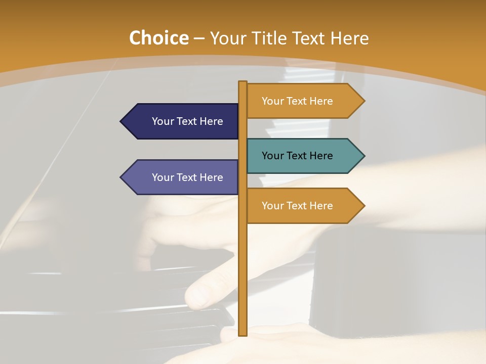 Classical Music Hand Instrument PowerPoint Template