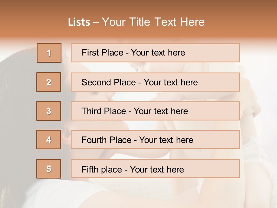 Fun Caucasian Beautiful PowerPoint Template