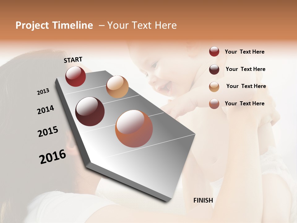 Fun Caucasian Beautiful PowerPoint Template