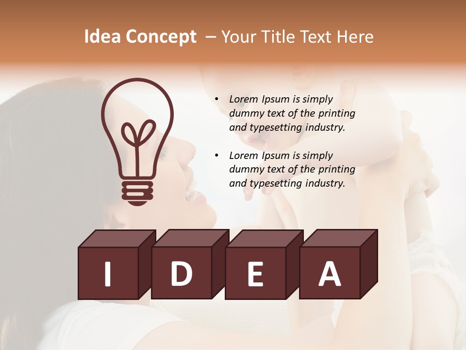 Fun Caucasian Beautiful PowerPoint Template