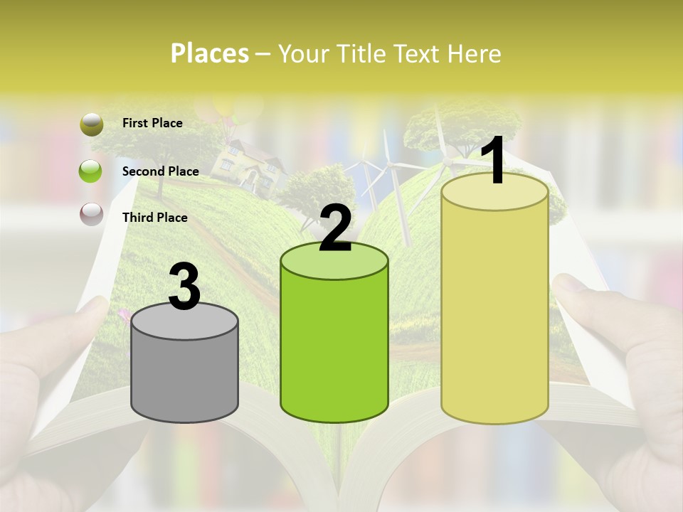 Clouds Beach Arms PowerPoint Template