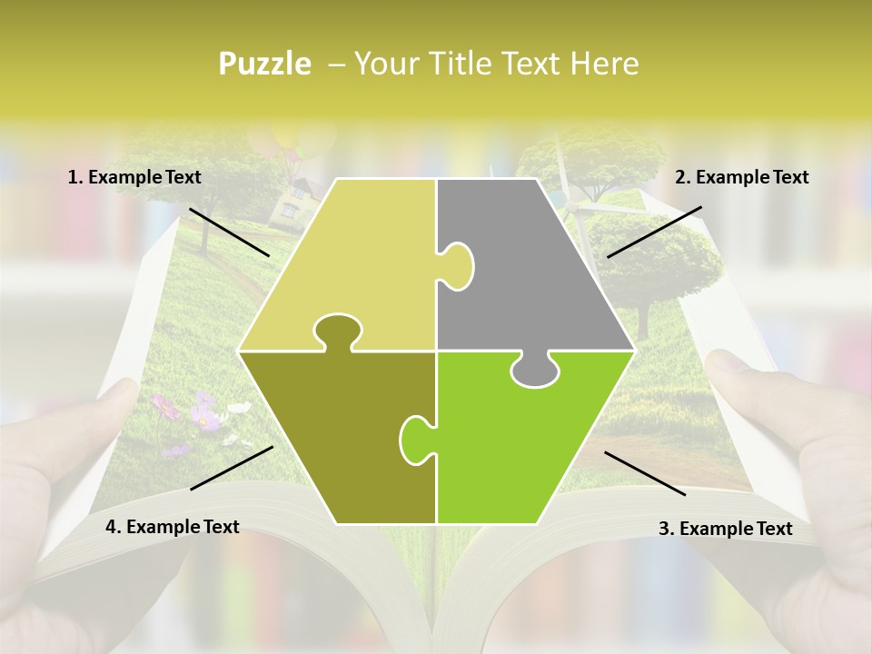 Clouds Beach Arms PowerPoint Template