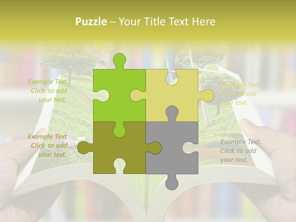 Clouds Beach Arms PowerPoint Template