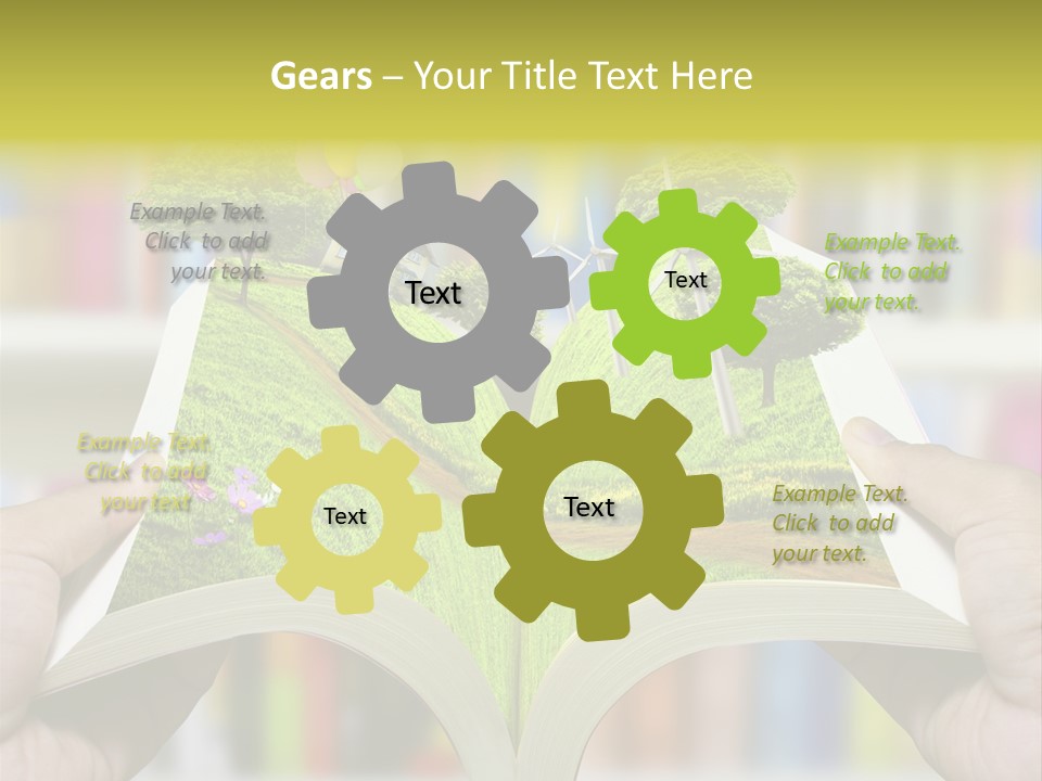 Clouds Beach Arms PowerPoint Template