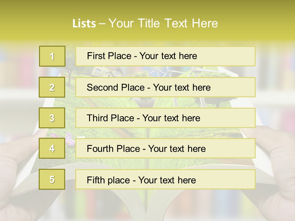 Clouds Beach Arms PowerPoint Template