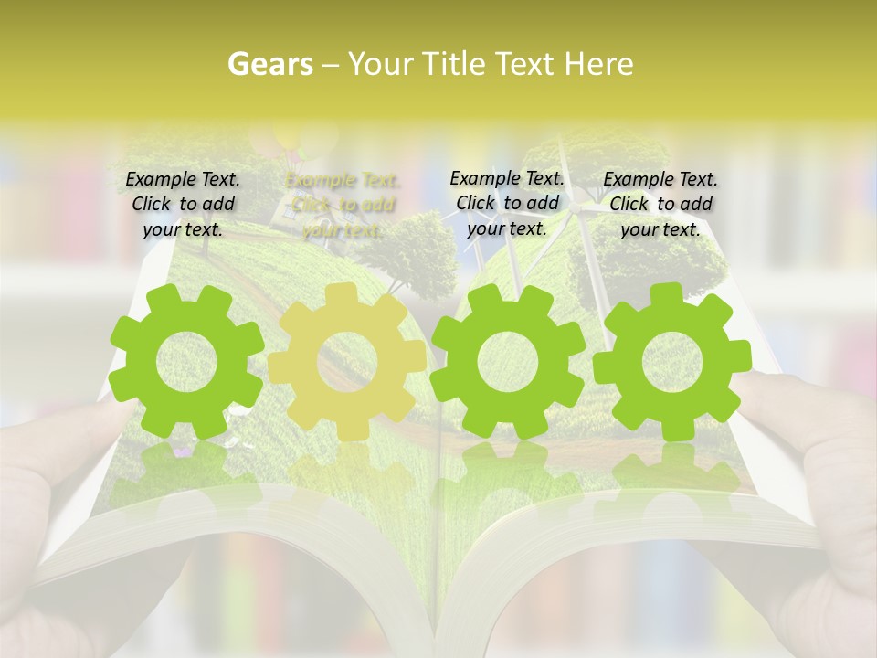 Clouds Beach Arms PowerPoint Template